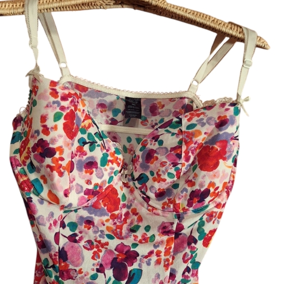 Smart & Sexy Floral ROSE Flutter Hem BAM BAM Nightie 36D Vintage Inspired Fairy - Picture 6 of 6